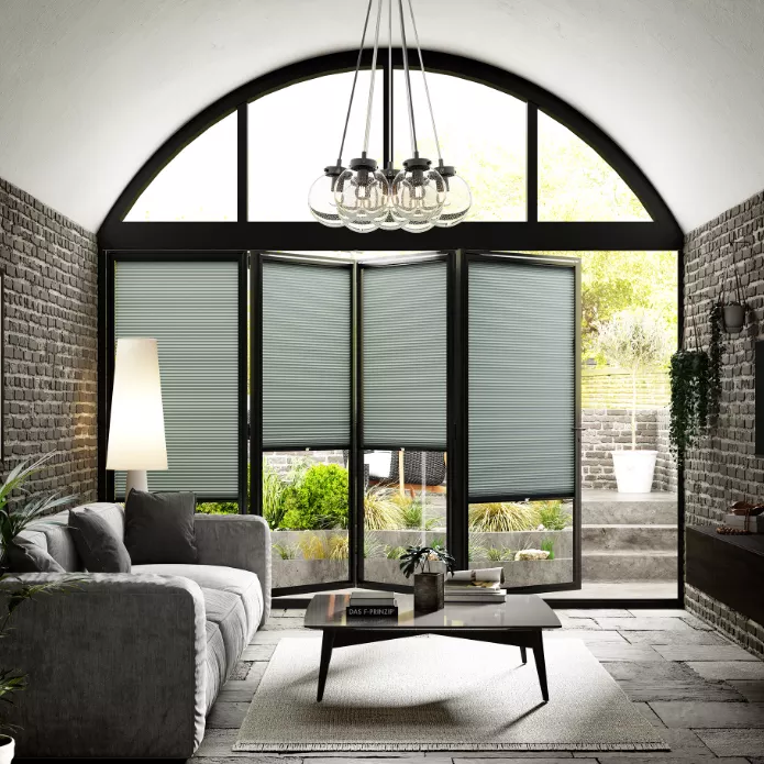 pleated blinds Hudson Slate