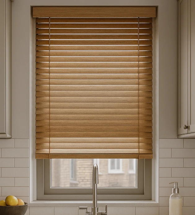 Wooden Venetian Blinds for kitchens